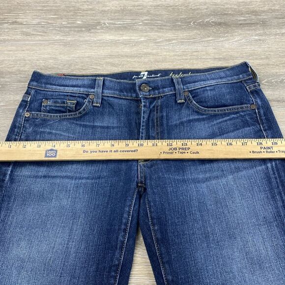 Seven 7 for All Mankind High Waist Bootcut Dark Wash Denim Jeans Women's Sz 30 - Picture 8 of 12